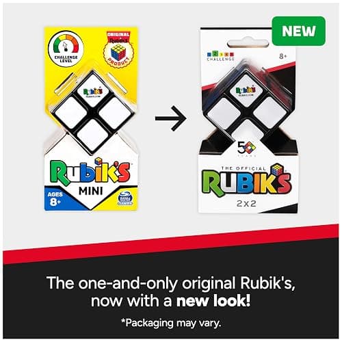 Rubik's Cube, The Official 2x2 Rubik's Cube, Mini Problem-Solving Brain Teaser, Classic Color-Matching Puzzle, Fidget Toy, Sensory Puzzle, Stocking Stuffers for Ages 8 & Up thumbnail 6
