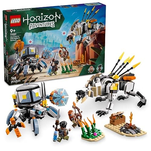 LEGO Horizon Adventures Aloy & Varl vs. Shell-Walker & Sawtooth Kids Toy - Building Toy for Boys & Girls, Ages 9+ - Gaming Gift Idea for Horizon Fans - 77037 - Image 1