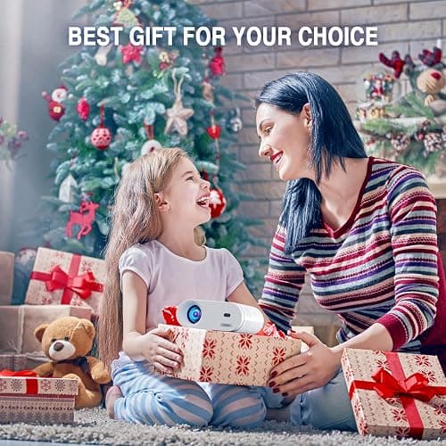 Mini Projector, VISSPL Full HD 1080P Video Projector, Portable Outdoor Projector with Tripod, Kids Gift, Home Theater Movie Phone Projector Compatible with Android/iOS/Windows/TV Stick/HDMI/USB thumbnail 7