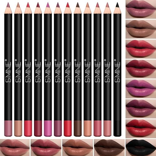 IS'MINE Matte Lip Liner Set - 12 Assorted Colors High Pigmented Natural Lip Makeup Soft Pencils Longwear Smooth Ultra Fine (Color Set -1) thumbnail 4