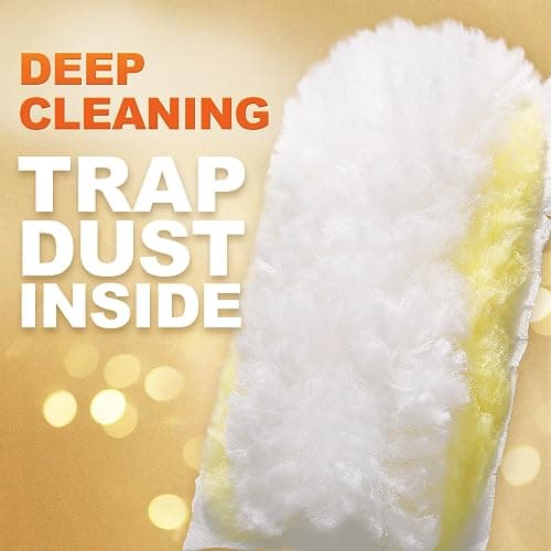 JOYMOOP Disposable Electrostatic Duster for Cleaning, with 2 Handles & 24 Ct Yellow Heavy Duty Refills for Swiffer Feather Duster, Household Cleaning Tool for Electronics, Dusting Furniture, Blinds thumbnail 9