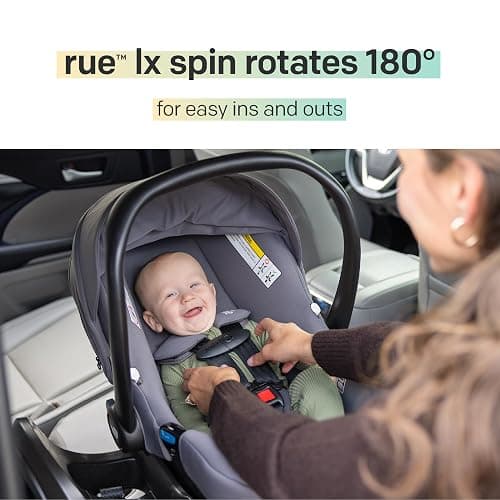 Joie Baby, Rue™ LX Spin, 180° Rotating Base, 4-Position Recline, UPF 50+ Expandable Canopy (Mocha) thumbnail 3
