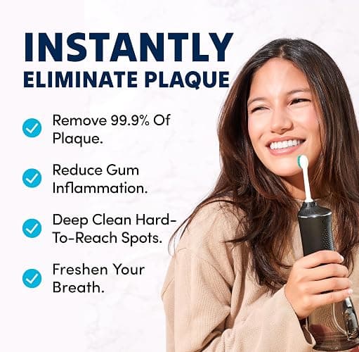 Puur Smile Professional Water Flosser - Advanced Dental Care for a Healthier Mouth, Gum, and Teeth - IPX7 Waterproof Oral Irrigator | 7 Replacement Tips, Travel-Friendly, Rechargeable - Oral Hygiene thumbnail 3