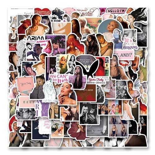 120Pcs Ariana or Grande Stickers Fashion Music Merch Waterproof Vinyl for Scrapbook Journaling Water Bottle Laptop Luggage Phone - Image 1