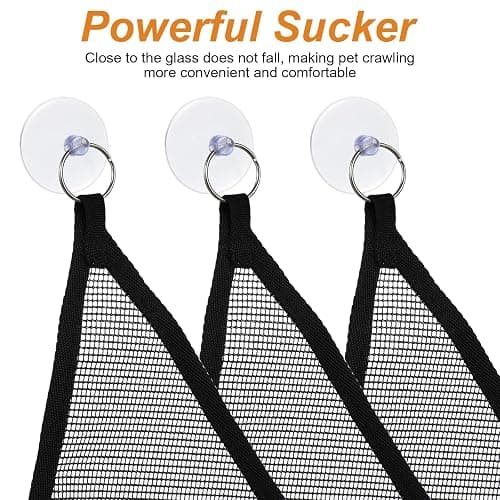 Abeillo 2Pcs Bearded Dragon Hammock, Breathable Mesh Reptile Hammock Lizard Tank Accessories, Triangle Geckos Hammocks for Bearded Dragons, Snakes, and Axolotls, Perfect Beard Dragon Tank Accessories thumbnail 7
