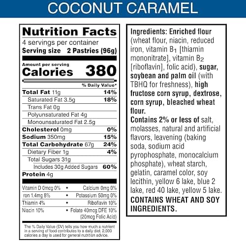 Pop-Tarts Girl Scout Toaster Pastries, Breakfast Foods, Kids Snacks, Frosted Coconut Caramel, 13.5oz Box (8 Pop-Tarts) thumbnail 2