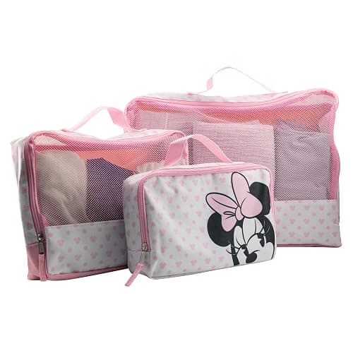 Fast Forward Minnie Mouse 3-Piece Packing Cube Set | Minnie Mouse Travel Accessories | Travel Bags Luggage Organizer for Kids, Unisex | Minnie Kid Travel Size Travel Cubes for Packing thumbnail 2