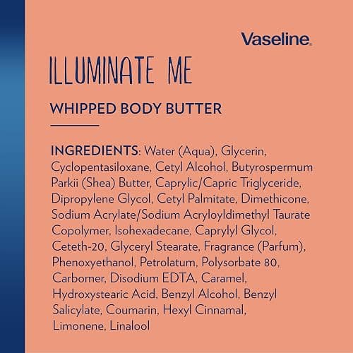 Vaseline Illuminate Me Body Butter & Body Oil - Shimmering Body Bronzer, Hydrating Whipped Organic Shea Butter with 24-Hour Moisture for Melanin-Rich Skin, Radiant Body Glow Oil (2 Piece Set) thumbnail 9