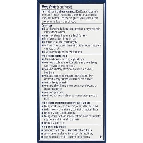 Advil PM Liqui-Gels Pain Reliever and Nighttime Sleep Aid, Pain Medicine with Ibuprofen for Pain Relief and Diphenhydramine HCL for a Sleep Aid - 40 Liquid Filled Capsules - Back to College - Liqui Gels thumbnail 15