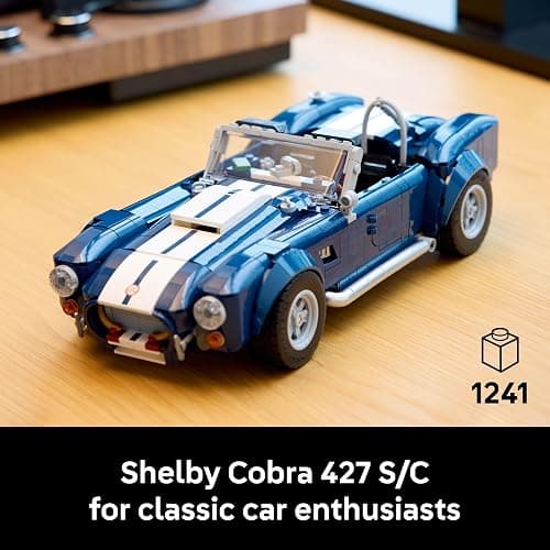 LEGO Icons Shelby Cobra 427 S/C Car Building Set for Adults - Bedroom, Office, or Book Shelf Decor for Sports Car Fans, Ages 18+ - Gift Idea for Birthdays - 10357 thumbnail 2