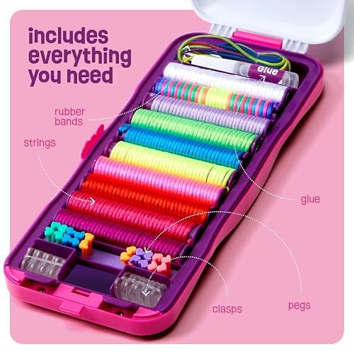 Pretty Me Friendship Bracelet Making Kit for Girls - Crafts for Girl - String Bracelets Maker - Gifts for 8-12 Year Old Kid - Birthday Gift Ideas & Kits Toys Ages 8, 9, 10, 11, 12 - Kids Age 8-12 Olds thumbnail 2