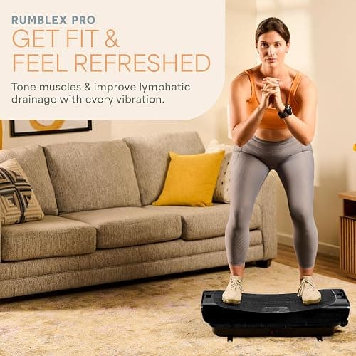 Lifepro Vibration Plate Machines – Full Body Workout, Recovery & Lymphatic Drainage with 4D Motion, Silent Operation, Joint Support, & Triple Motor Technology for Circulation, Fat Burn & Toning thumbnail 2
