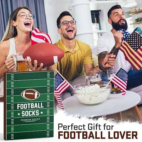 Funny Socks For Men - Cool Mens Football Socks, Sports Stocking Stuffers, Funny Accessories, Ideas Gifts, Sports Gift thumbnail 4