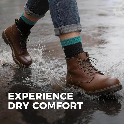 DexShell Waterproof Everyday Socks for Men &Women, Breathable Quarter Crew Socks for Walking, Commuting & All-Weather Comfort thumbnail 2