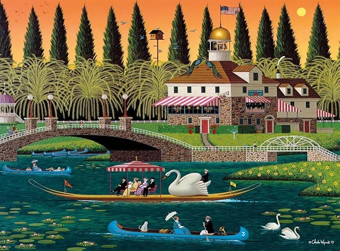 Buffalo Games – Pleasant Sunday – Charles Wysocki – 1000 Piece Jigsaw Puzzle ​ Colorful Puzzle for Adults – Precision-Cut Pieces, Beautiful Artwork, and Hours of Relaxing Fun thumbnail 2