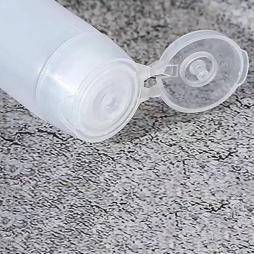 GANPUB 5 Pcs White 1 oz Travel Bottles Empty Refillable Toothpaste Tubes Containers Small Mini Size Squeeze Dispensers, Refillable Containers Pump Dispensers Refillable Cosmetic(10 * 2.7cm) thumbnail 6