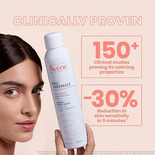 Avène Thermal Spring Water, Soothing Calming Facial Mist Spray for Sensitive Skin, Soothes, Softens + Calms Skin, Formulated with Mineral & Biological Properties thumbnail 2