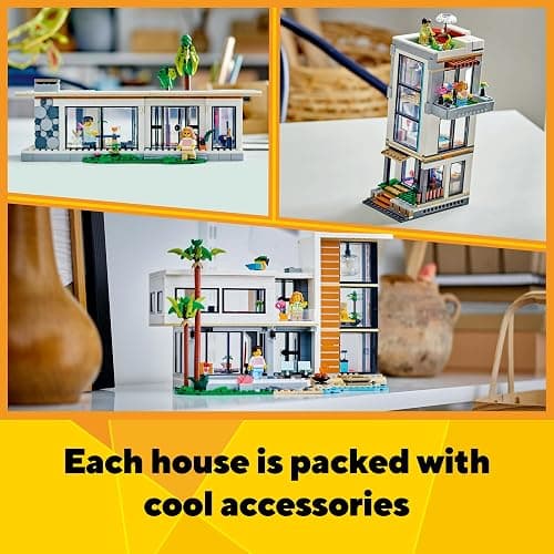 LEGO Creator 3 in 1 Modern Toy House - Kids Toy Building Set with 3 Building Options for Boys & Girls, Ages 9+ - with 2 Minifigures for Pretend Play - Gift Idea for Birthday - 31153 thumbnail 5