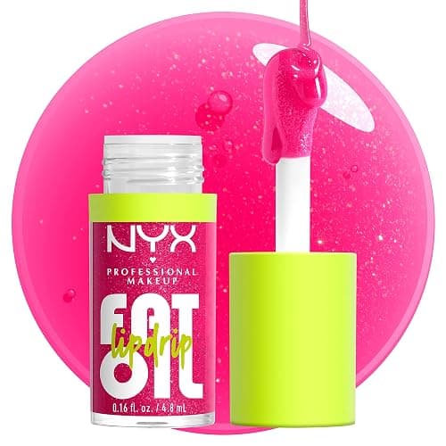 NYX PROFESSIONAL MAKEUP Fat Oil Lip Drip, Moisturizing Lip Oil Gloss, Vegan Tinted Formula, Up to 12 HR Hydration - Supermodel (Shimmering Magenta) thumbnail 9