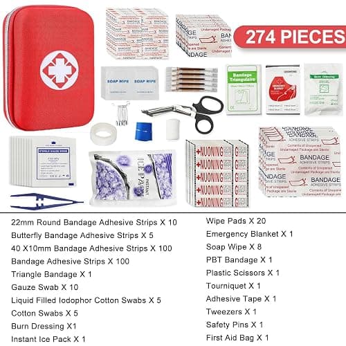 First Aid Kit Home 274PCS Emergency Kit Home Supplies First Aid Kits for Car Camping Essentials for Adventures Boat Public thumbnail 4
