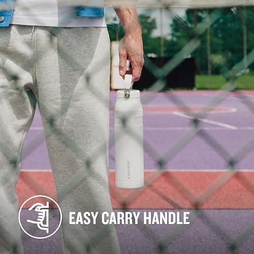 Stanley Flip Straw 2.0 Sports Water Bottle With Straw 1.06L - 15 Hours Cold - 3 Days Iced - Stainless Steel - BPA Free - Leak Resistant - Fits in Cup Holder - Dishwasher Safe - Rose Quartz thumbnail 6