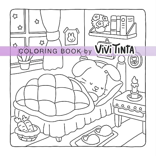 Fuzzy Friends: Super Cute Coloring Book for Adults and Teens Featuring Adorable Animals Characters (Fuzzy Friends Coloring) thumbnail 8