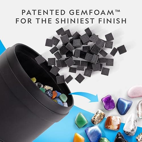 National Geographic Hobby Rock Tumbler Kit – Durable Leak-Proof Rock Polisher with 7-Day Timer, Complete Rock Tumbling Kit with Grit, Jewelry Settings & GemFoam Polish, Educational STEM Science Kit thumbnail 2