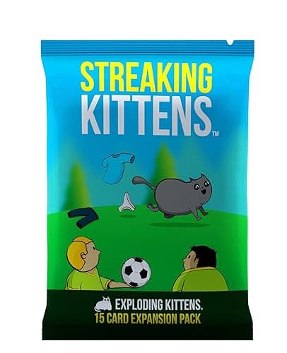 Streaking Kittens Expansion Set - A Russian Roulette Card Game for Adults, Teens & Kids, Easy Family-Friendly Party Games - 15 Card Add-on - Image 1