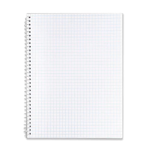 Emraw Graph Paper Notebook (4 Pack) Grid Notebook, Graph paper spiral notebook, Graph notebook, 4 Squares per inch Grid paper notebook, White Paper Quad Ruled Spiral Assorted Colors - by Enday thumbnail 3