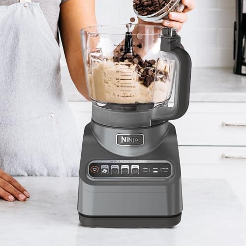 Ninja Food Processor, Professional Plus, 1000 Peak Watts, 4 Functions for Chopping, Slicing, Purees & Dough with 9-Cup Processor Bowl, 3 Blades, Food Chute & Pusher, Silver, BN601 thumbnail 2