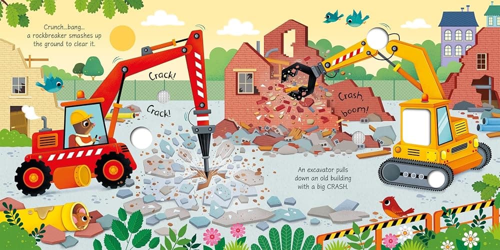 Construction Site Sounds: An Interactive Sound Book About Busy Builders and Their Vehicles thumbnail 4