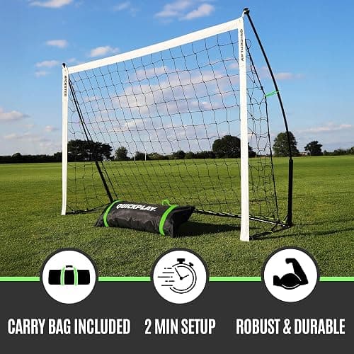 QUICKPLAY Kickster Soccer Goal Range – Ultra Portable | Quick and Easy Set Up | Includes Net and Carry Bag | Available in 7 Sizes | Backyard Soccer Net for Kids & Adults [Single Goal] thumbnail 2