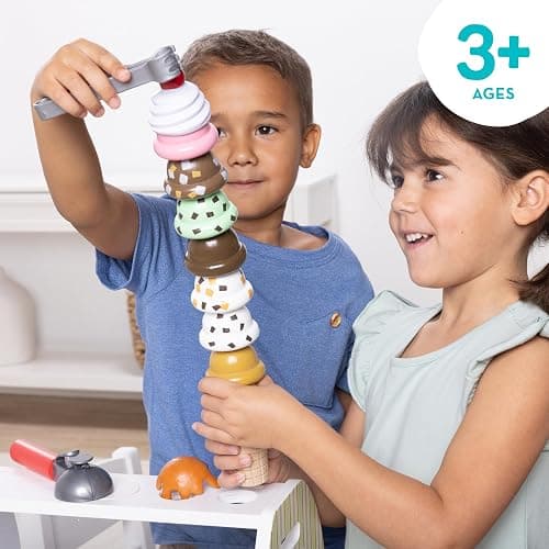 Melissa & Doug Wooden Scoop & Serve Ice Cream Counter thumbnail 6