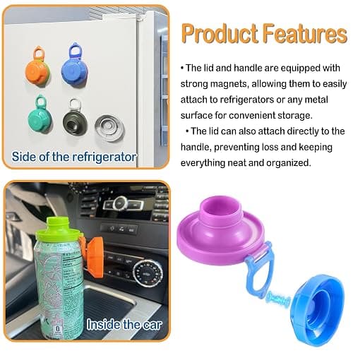 4 Pack Magnetic Soda Can Lids – Reusable Airtight Can Covers, BPA-Free, Easy to Use, Keep Drinks Fresh & Bug/Dust Free, Fits Standard Cans, Great for BBQ, Beach & Party (Pink) thumbnail 5