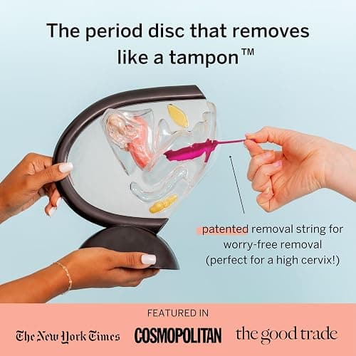 Pixie Menstrual Disc Kit for Feminine Care - Pixie Discs are Designed to Remove Like Tampons - 100% Medical-Grade Silicone - Best Period Disc Starter Kit - Proven to Become A Successful Disc User thumbnail 3
