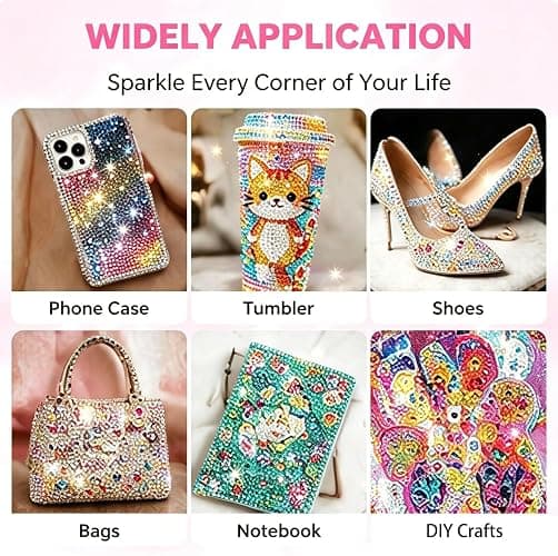 Bedazzling Kit 72 Colors 72000PCS Jelly Bedazzled Kits, 3mm Flatback Gems for Bedazzling, Bedazzler with Tools & 3 B-7000 Glues, All-in-One Bedazzle Kit for DIY Crafts & Party Decorations thumbnail 6