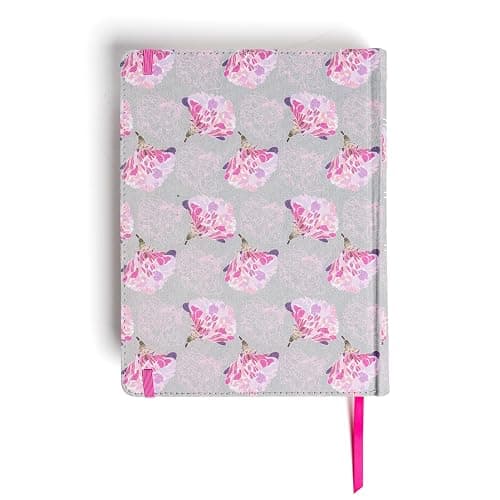 Biblia Reina Valera 1960 de apuntes gris y floreado , tela impresa | RVR 1960 NoteTaking Bible, Grey and Pink, Cloth over Board (Spanish Edition) thumbnail 2