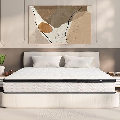 MOLBIUS Full Size Mattress 10 Inch | Full Mattresses in a Box Hybrid | Medium Firm Feel Memory Foam and Individual Pocket Springs | Fiberglass Free Bed Matress | Breathable | CertiPUR-US | Upgrade - Full - 10 Inch Medium - Image 1
