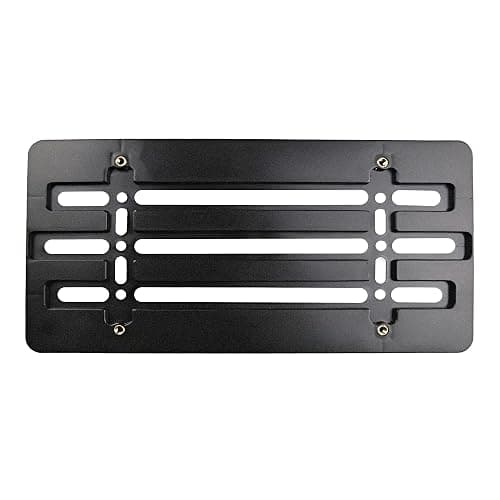 Front Bumper License Plate Bracket for Jeep 2000-2025, Plate Holder Set w 6 Unique Screw Bolts & Wrench Kit, License Tag Mounting Kit, Quality Plate Holders, Premium Car Accessories thumbnail 8