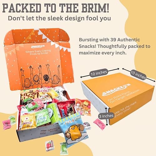 SNACKZON 39-Piece Assorted Japanese Korean Snacks Gift Set - Sweet & Savory Assortment from Japan, Korea & More thumbnail 3