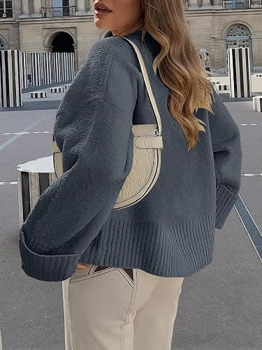 ANRABESS Women's Oversized Sweaters 2025 Long Sleeve Fuzzy Knit Casual Chunky Pullover Sweater Fall Outfits Clothes thumbnail 8