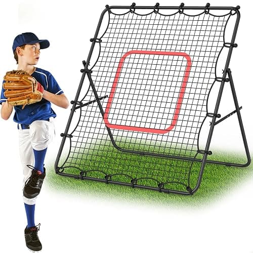 LIANTRAL Baseball Rebounder Net, Adjustable Bounce Back Trainer for Soccer, Volleyball, Softball & Lacrosse, Portable Folding Rebounder for Passing & Shooting Practice, Soccer Rebound Net thumbnail 8