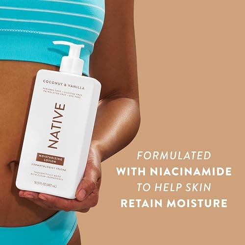 Native Body Lotion Contains Naturally Derived Plant-Based Moisturizers for Women and Men | Restores Dry Skin, Coconut & Vanilla, 16.5 fl oz thumbnail 9