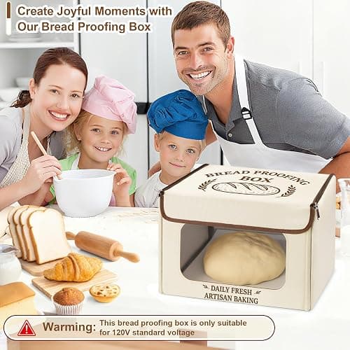 Antner Folding Bread Proofing Box with 70-131°F Temp Control & 99H Timer, Front-View Window Sourdough Proofing Box, Dough Proofer with Metal Rack for Sourdough, Pizza, Bread Baking, Yogurt, Kombucha thumbnail 9