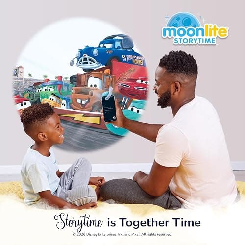 Moonlite Storytime Single Story Disc, Disney Pixar: Cars | Learning Gift for Kids Ages 1 Year & Up, Storybook Art Projection with Sound Effects & Music (Projector Sold Separately) thumbnail 2