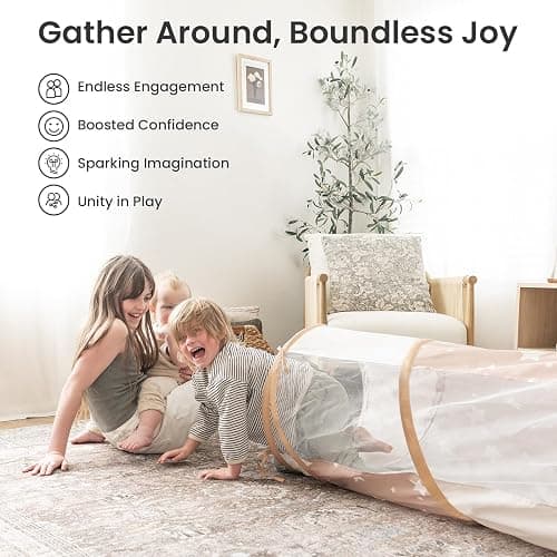 Tiny Land Tunnel Toys for Toddlers, 69" x 18" Baby Tunnel Crawl Indoor, Play Tunnel for Kids to Crawl Through, Pop Up Dog Tunnel, Baby Outdoor Toys thumbnail 5