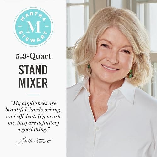 Martha Stewart Stand Mixer, 12 Speed, Tilt-Head, 5.3QT Stainless Steel Bowl, Splash Guard with Pour Chute, Whisk, Dough Hook, Flat Beater, Electric Kitchen Baking Mixer, Bread, Cake, Whip, Caviar Gray thumbnail 4