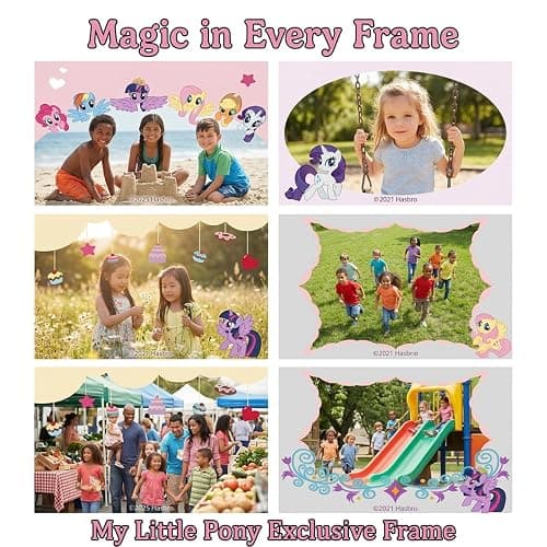 My Little Pony Kids Camera, Pinkie Pie Toddler Digital Selfie Camera for Girls Ages 3-9, 2.0" Eye-Protection IPS Screen, 1080P Video, MP3 Player, MLP Theme Stickers & Lanyard, Ideal Birthday Toy Gift thumbnail 9