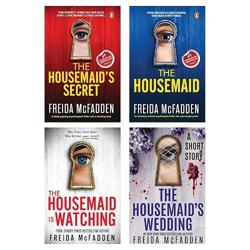 The Housemaid by Freida McFadden 4-Book Bundle Set | The Housemaid | The Housemaid's Secret | The Housemaid Is Watching | The Housemaid's Wedding - Image 1