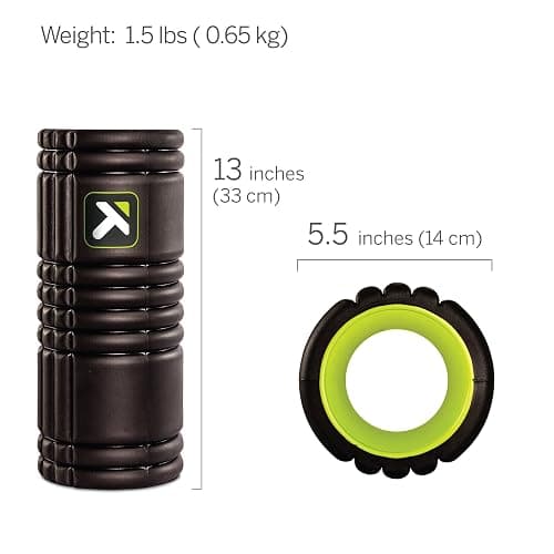 TriggerPoint Grid 1.0 Foam Roller - 13" Multi-Density Massage Roller for Deep Tissue & Muscle Recovery - Relieves Tight, Sore Muscles & Kinks, Improves Mobility & Circulation - Targets Key Body Parts thumbnail 2